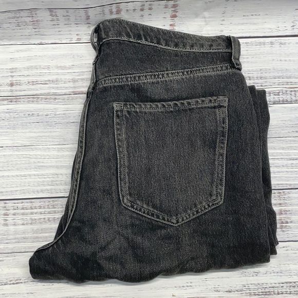 Banana Republic Denim - Banana Republic High-Rise Wide Leg Women's Size 27 Faded Black Denim Jeans